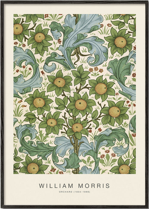 Botanisk poster William Morris blommönster