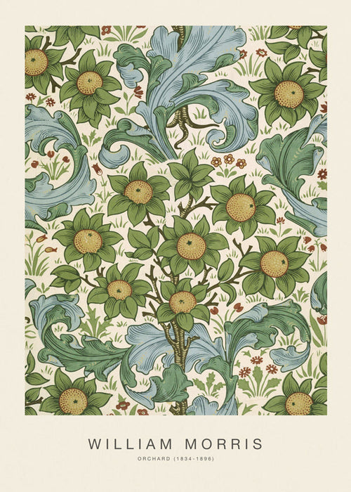 Botanisk poster William Morris blommönster