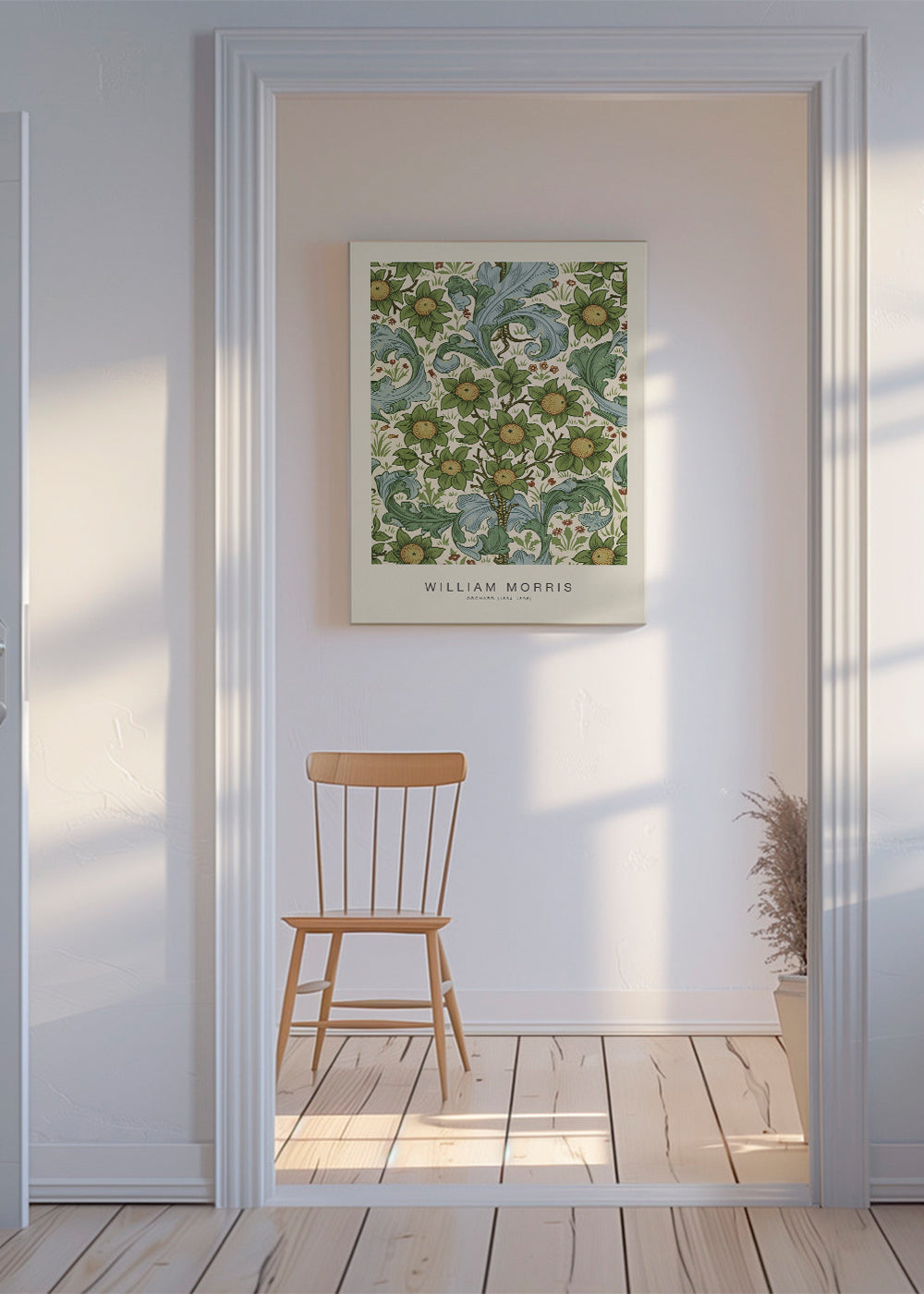 Botanisk poster William Morris blommönster