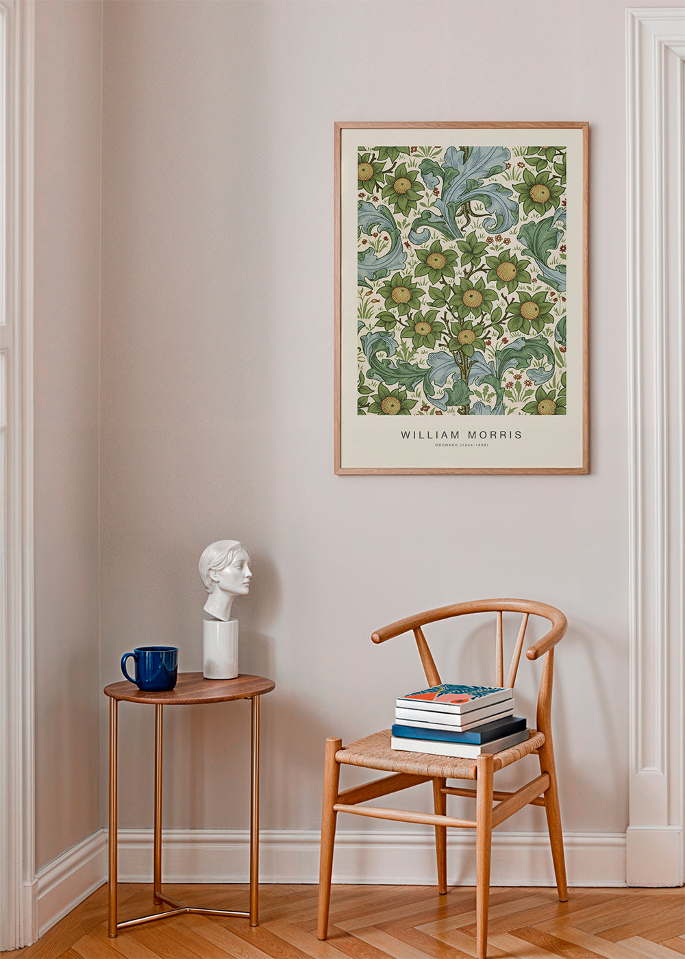 Botanisk poster William Morris blommönster