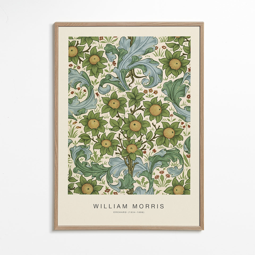 Botanisk poster William Morris blommönster