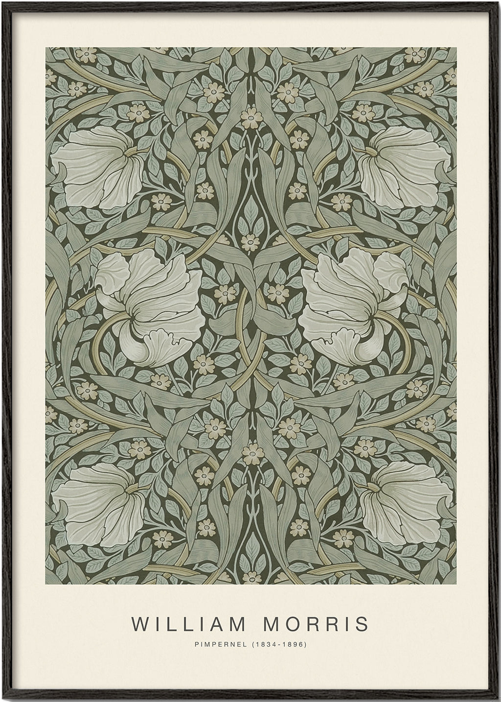 Botanisk poster Pimpernel William Morris