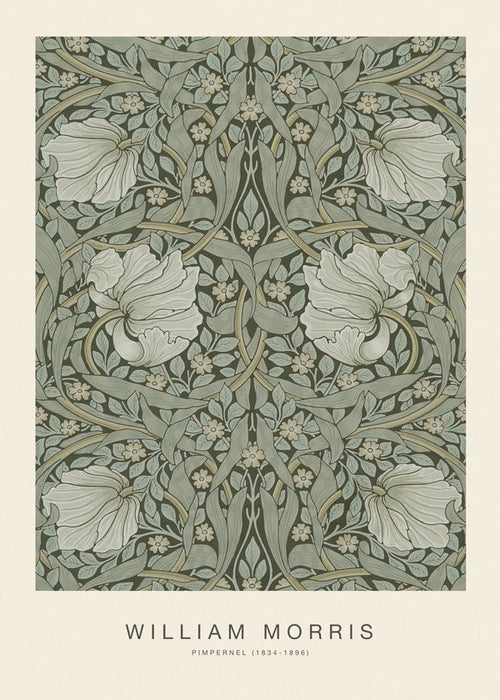 Botanisk poster Pimpernel William Morris