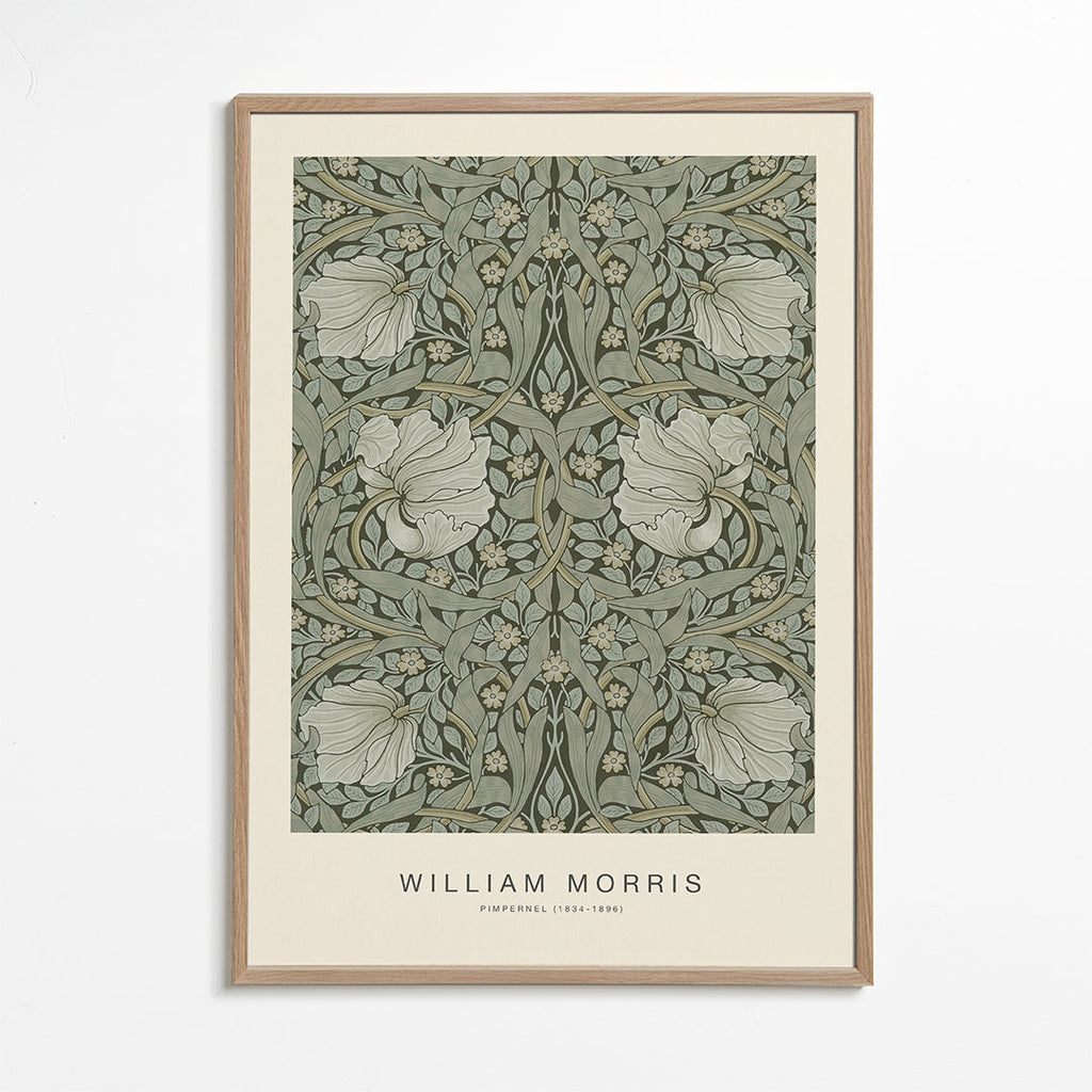 Botanisk poster Pimpernel William Morris