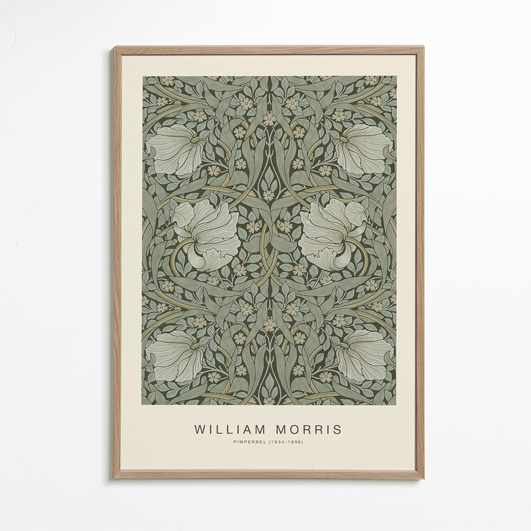 Botanisk poster Pimpernel William Morris