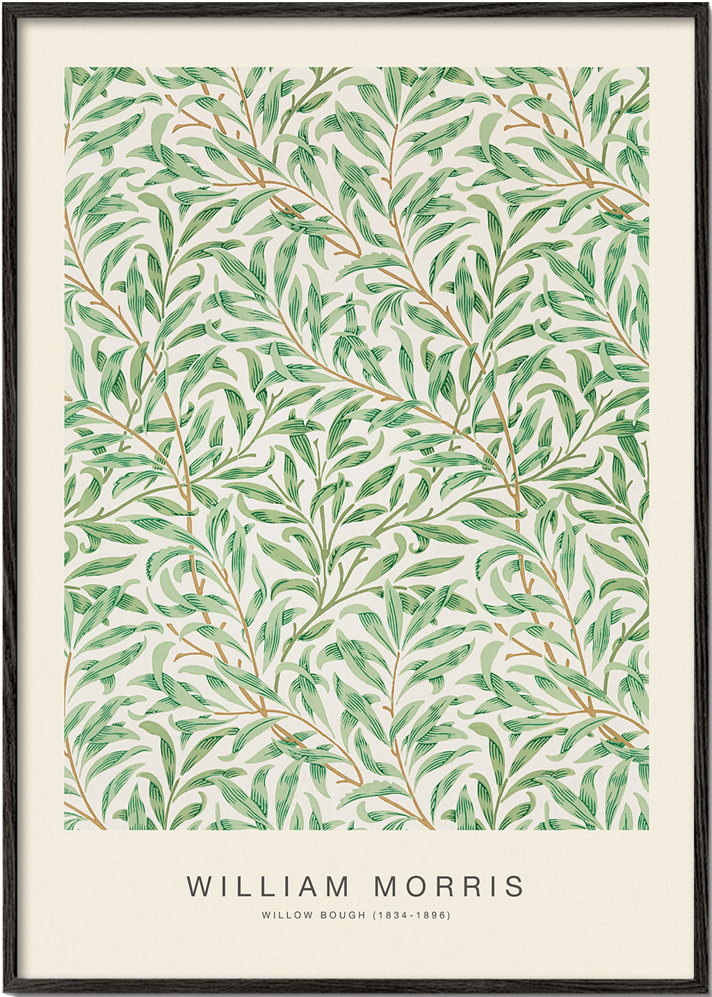 Botanisk poster Willow Bough bladverk