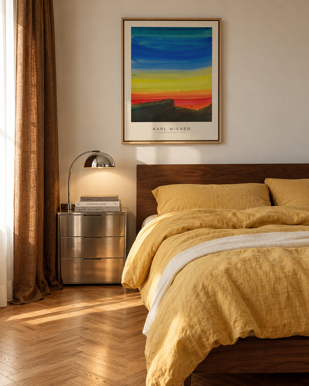 Colour Study No.10 - Karl Wiener - Framed canvas in an interior