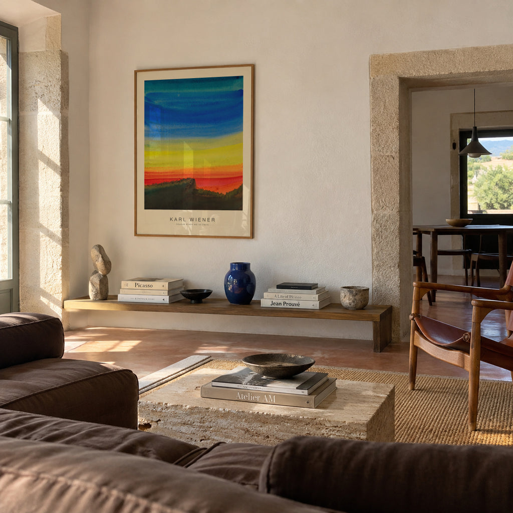 Colour Study No.10 - Karl Wiener - Framed poster in an interior