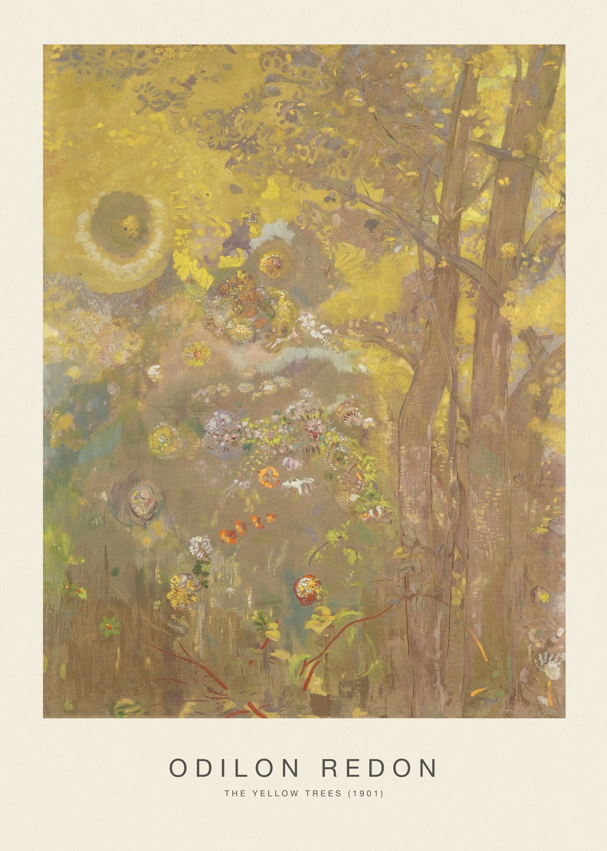 The Yellow Trees (Special Edition) - Odilon Redon - Unframed art print