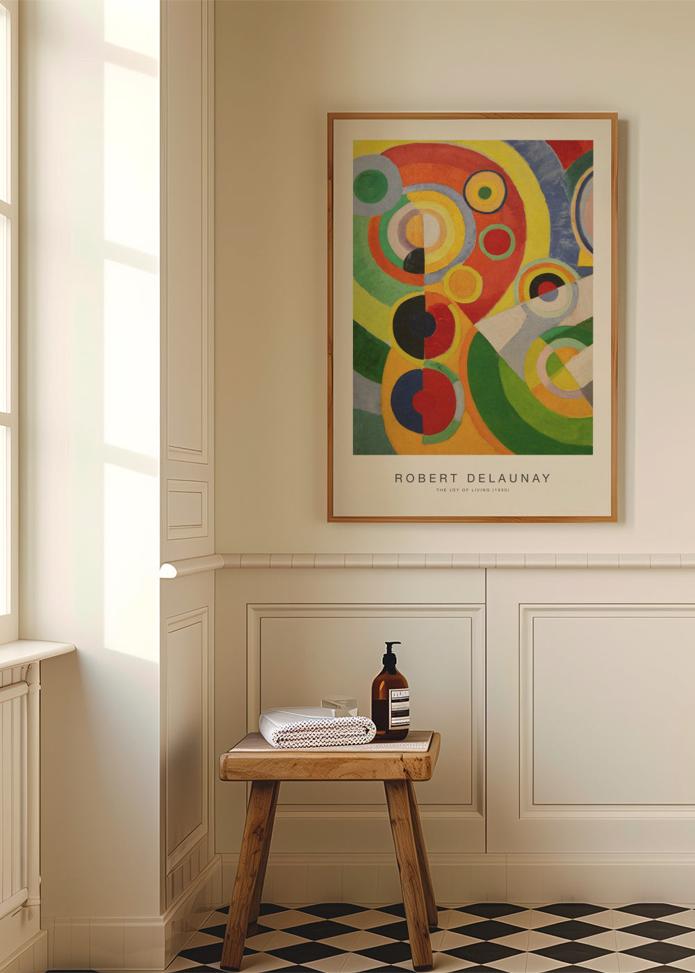 The Joy of Living (Special Edition) - Robert Delaunay - Framed poster in an interior