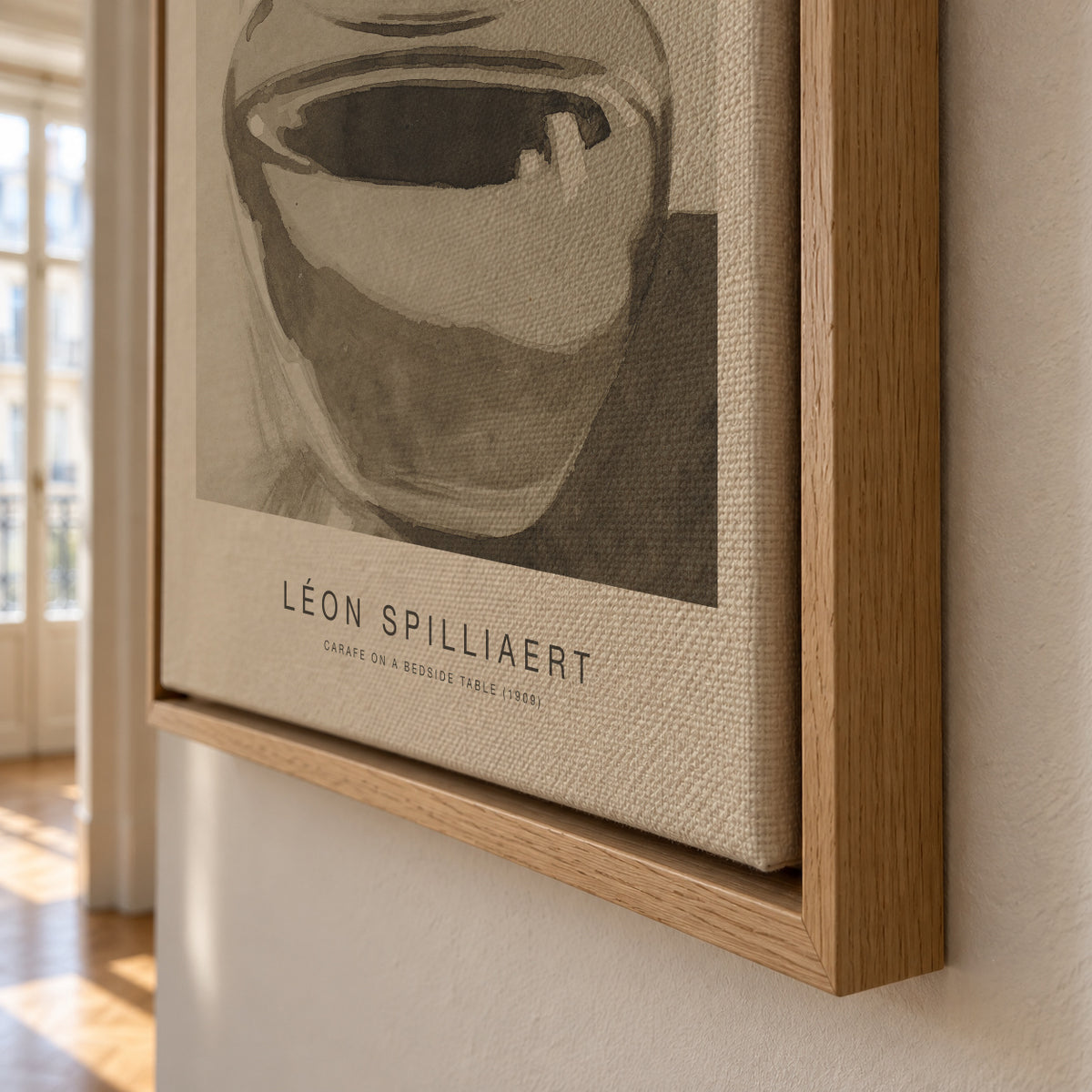 Carafe on a Bedside Table (Special Edition) - Léon Spilliaert - Framed canvas detail
