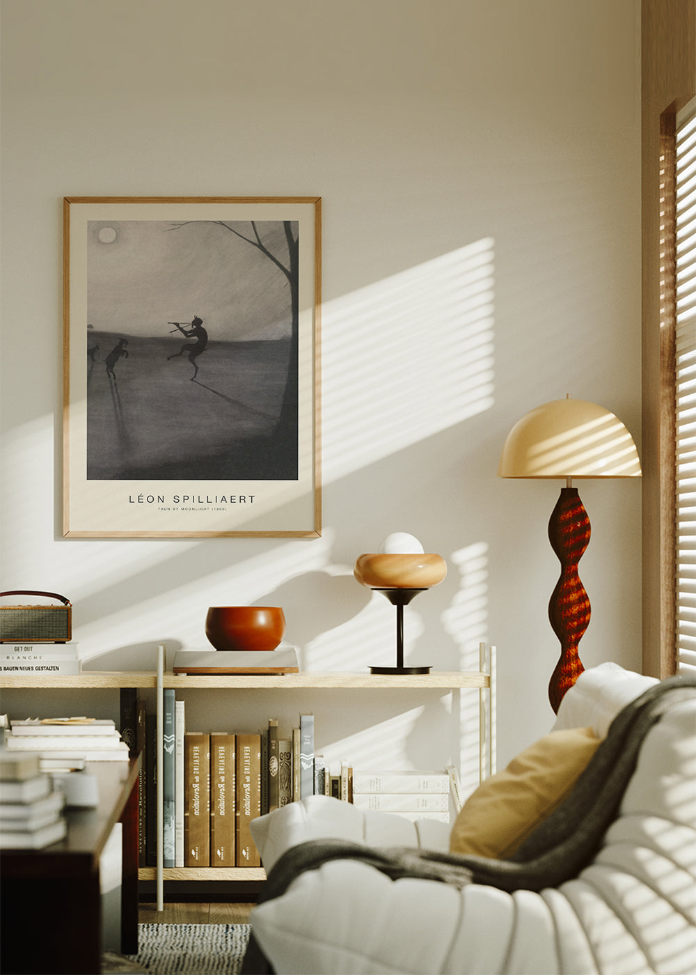 Tavla: Faun i månljus
