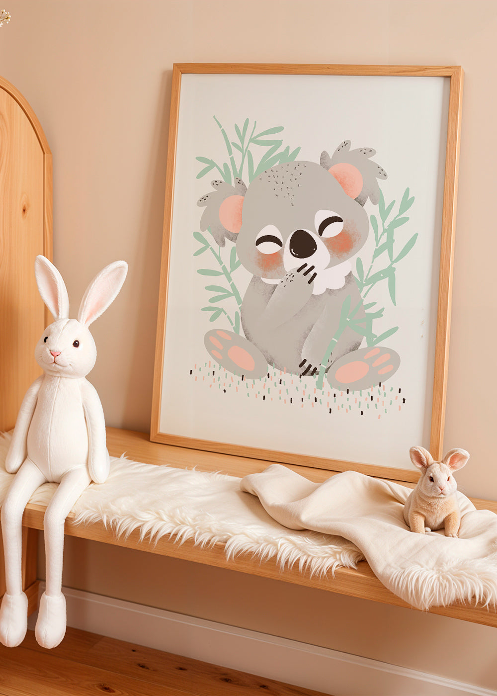 Barnposter koala leende