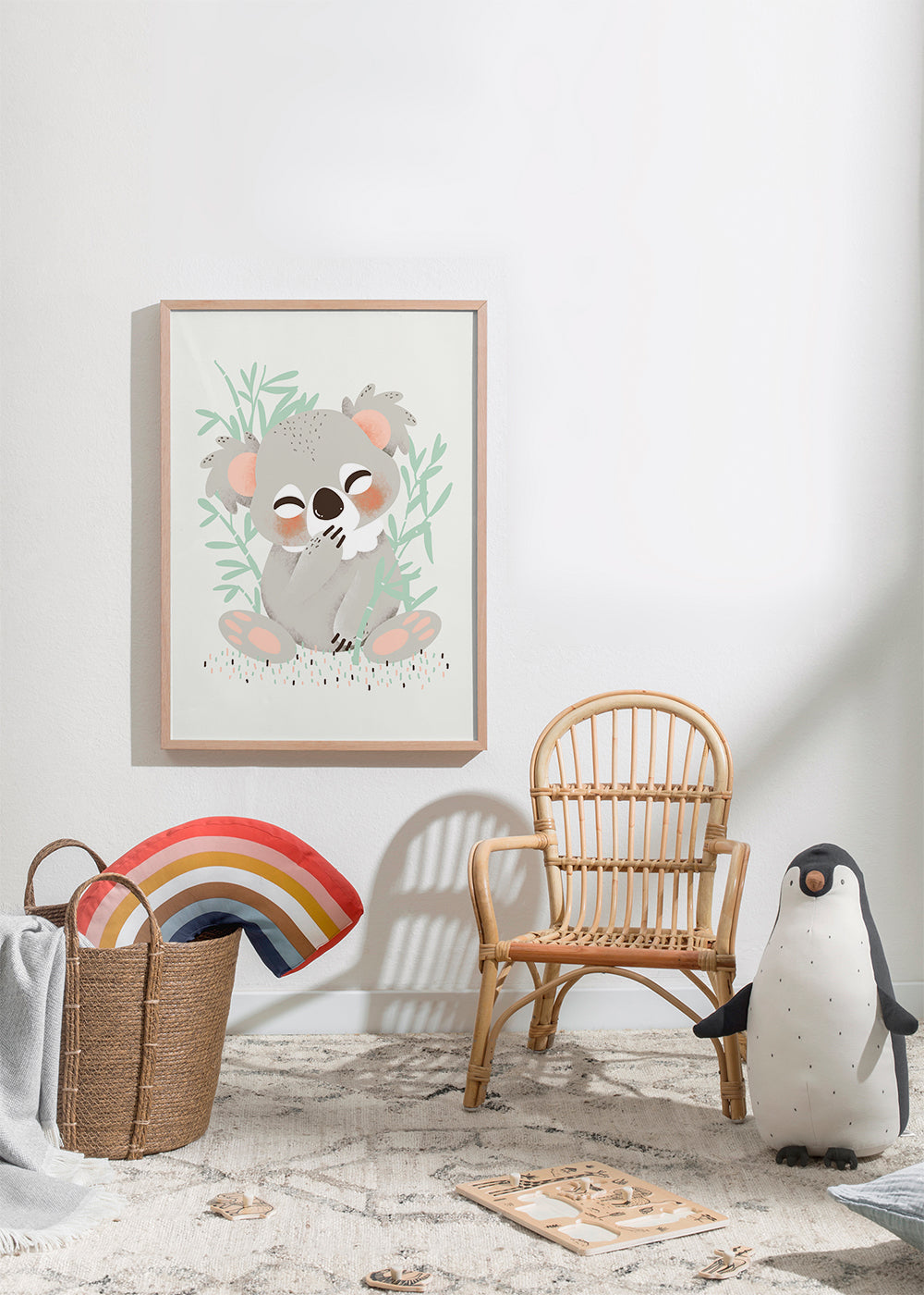 Barnposter koala leende