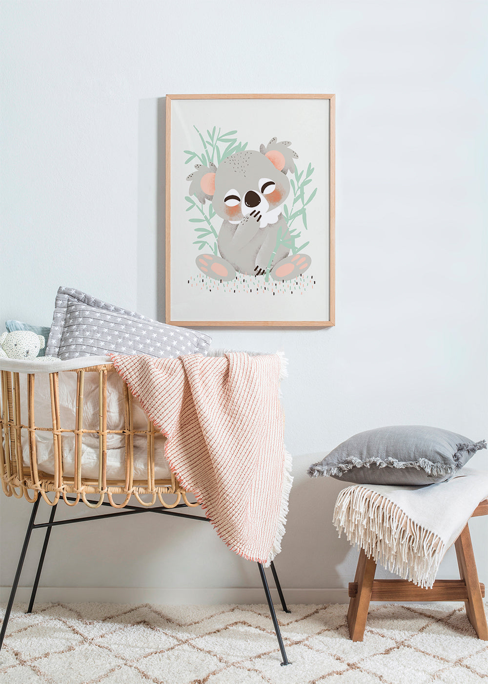 Barnposter koala leende