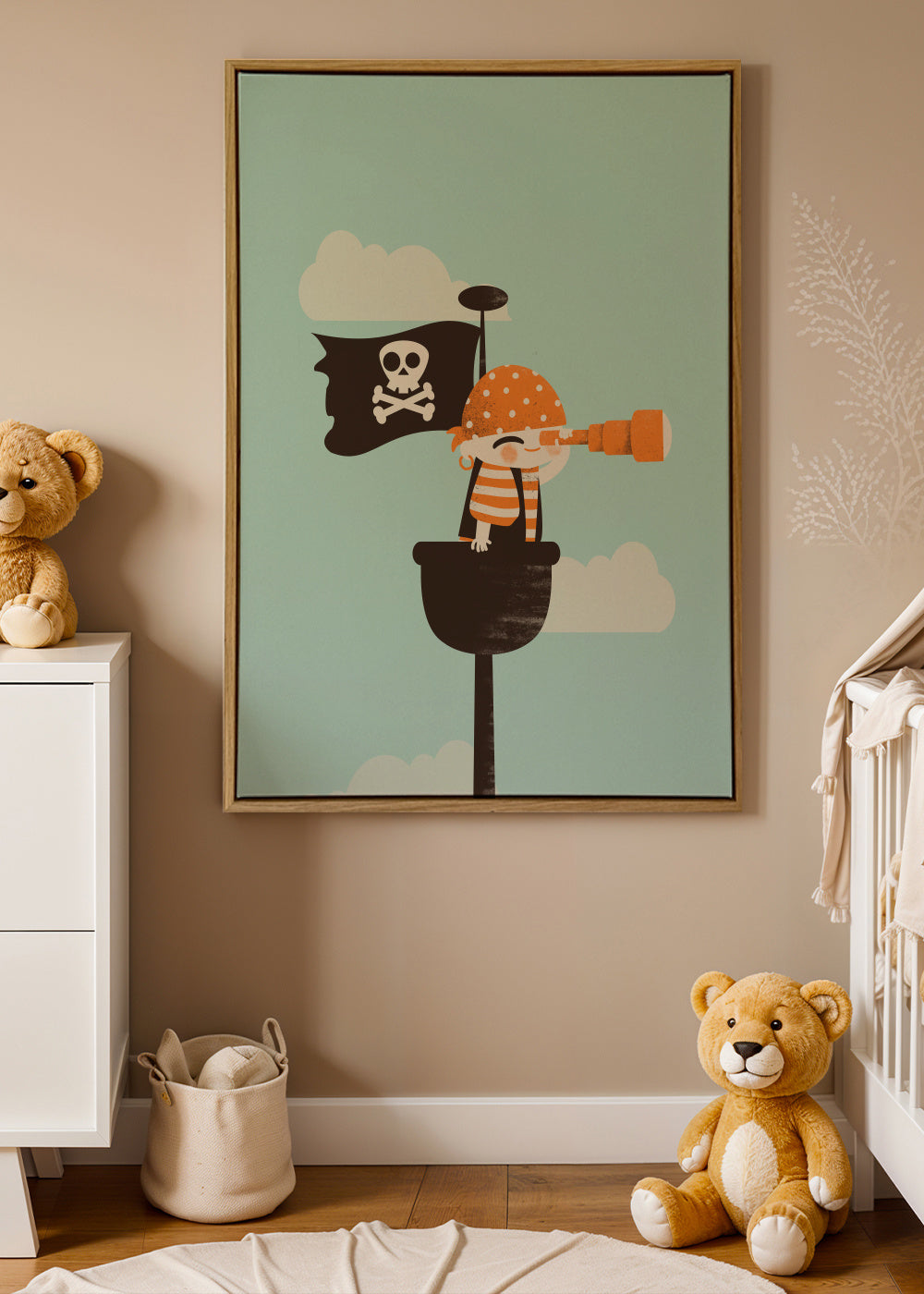 Pirate Lookout - Framed canvas in an interior