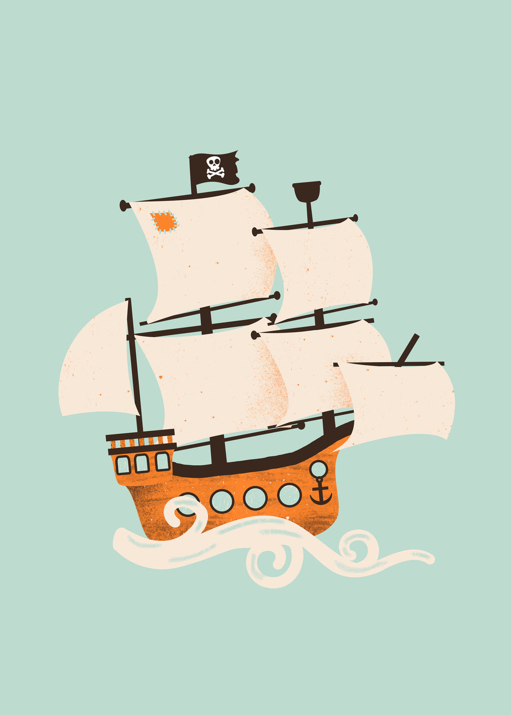 Pirate Ship - Unframed art print