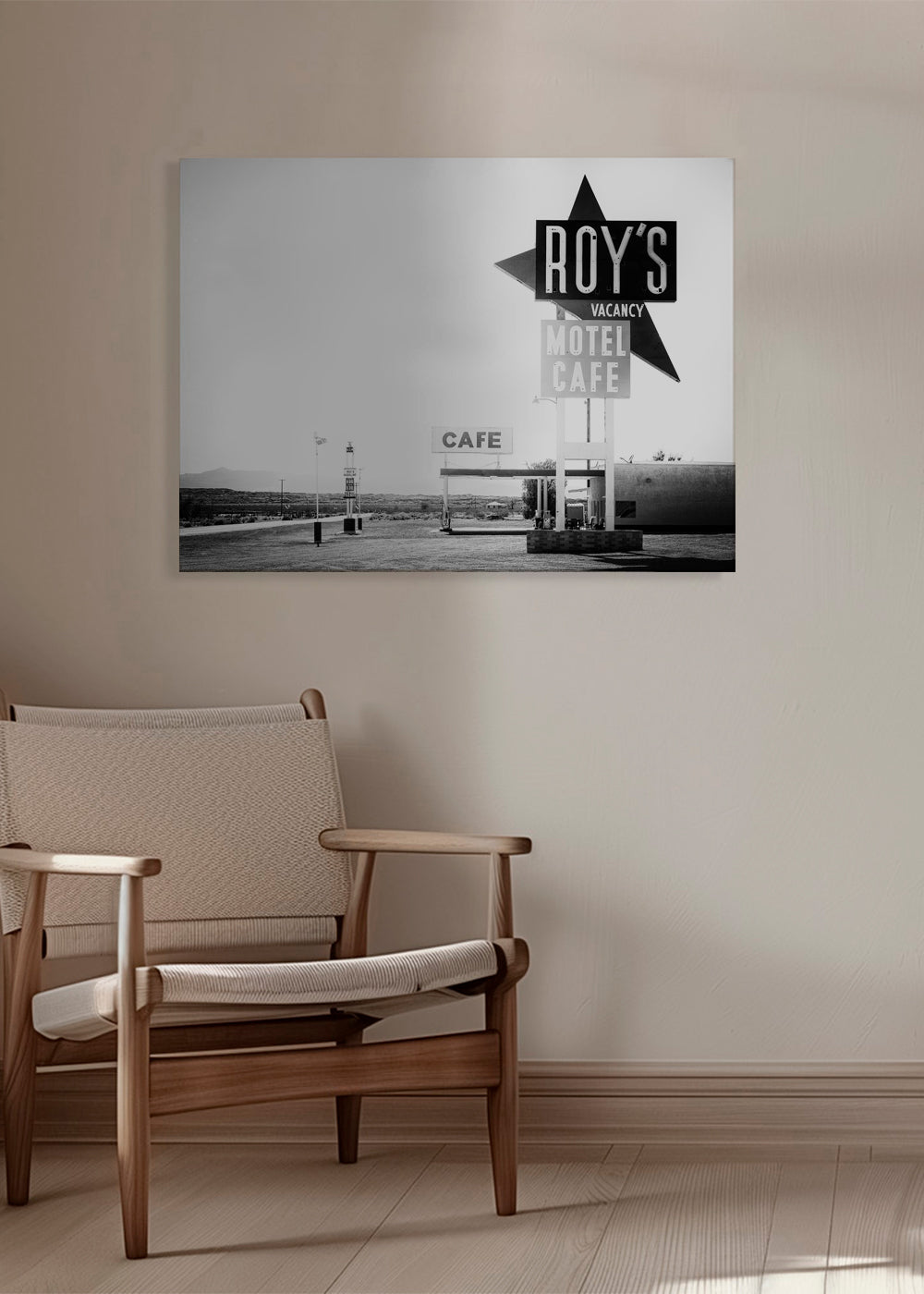 Vintage affisch Roy's Motel Café Route 66