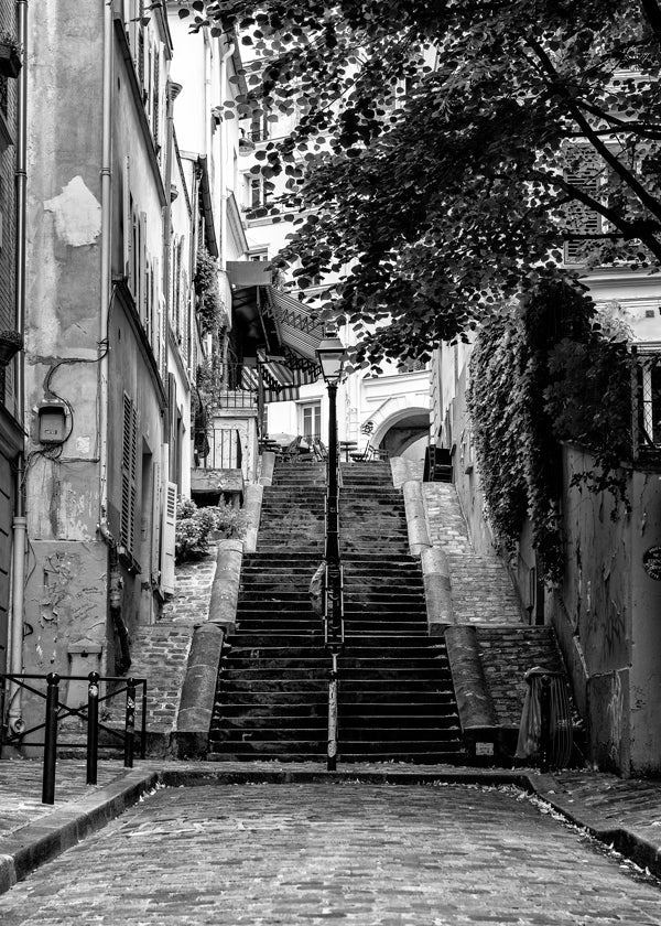 Kökskonst: Montmartre-trappan i svartvitt