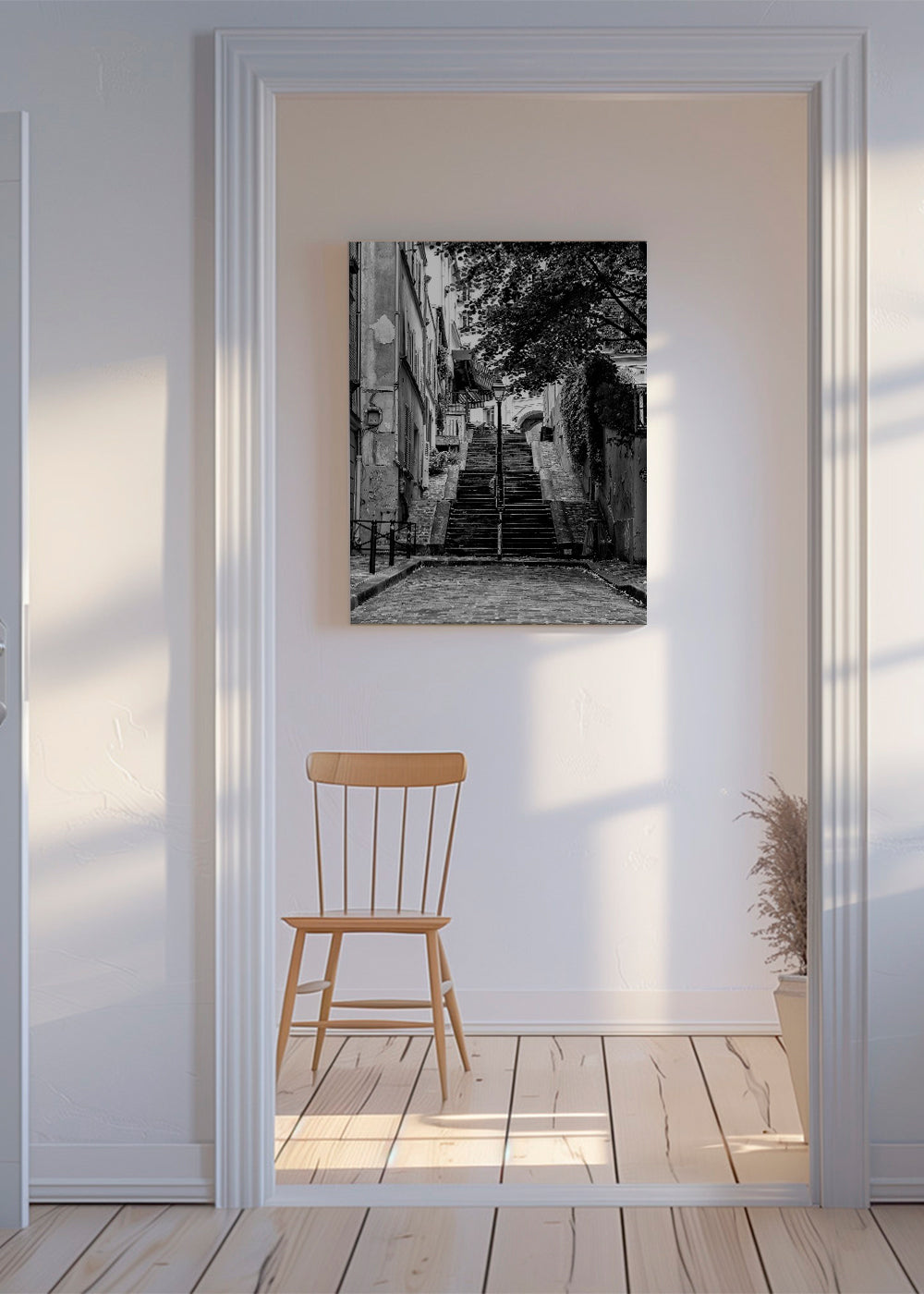 Kökskonst: Montmartre-trappan i svartvitt