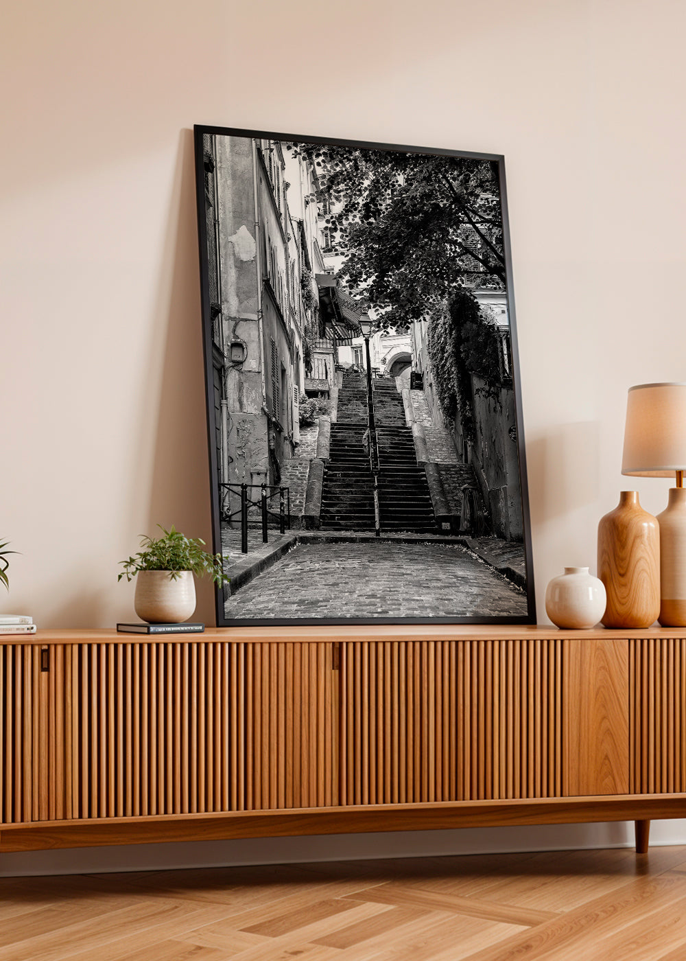Kökskonst: Montmartre-trappan i svartvitt