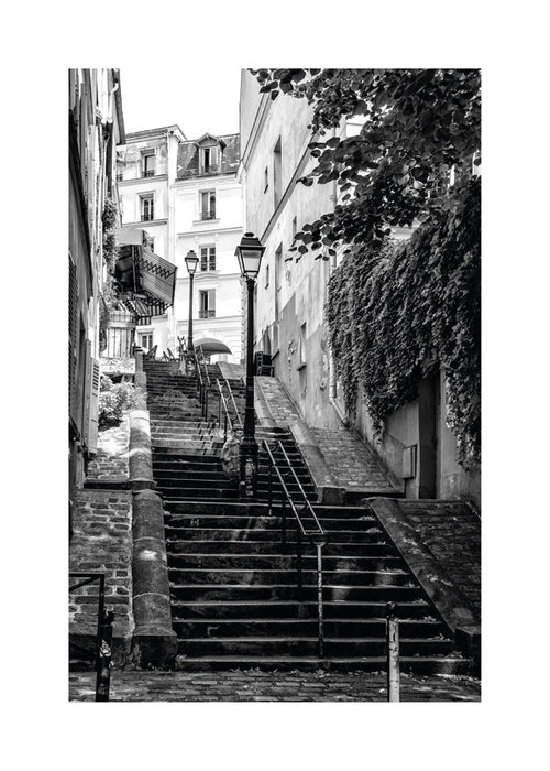Kökskonst: Montmartre-trappan i svartvitt