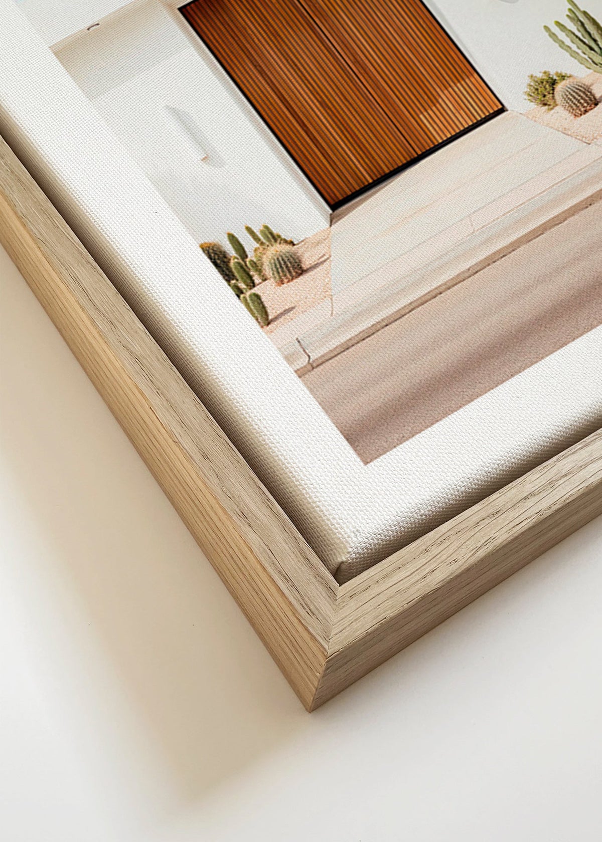 Arkitekturfotografi med lamelldörr – Canvas detail