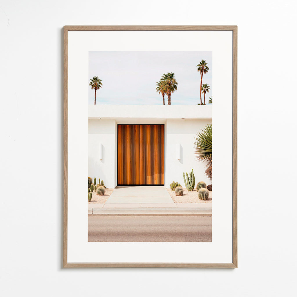 Arkitekturfotografi med lamelldörr – Oak Frame