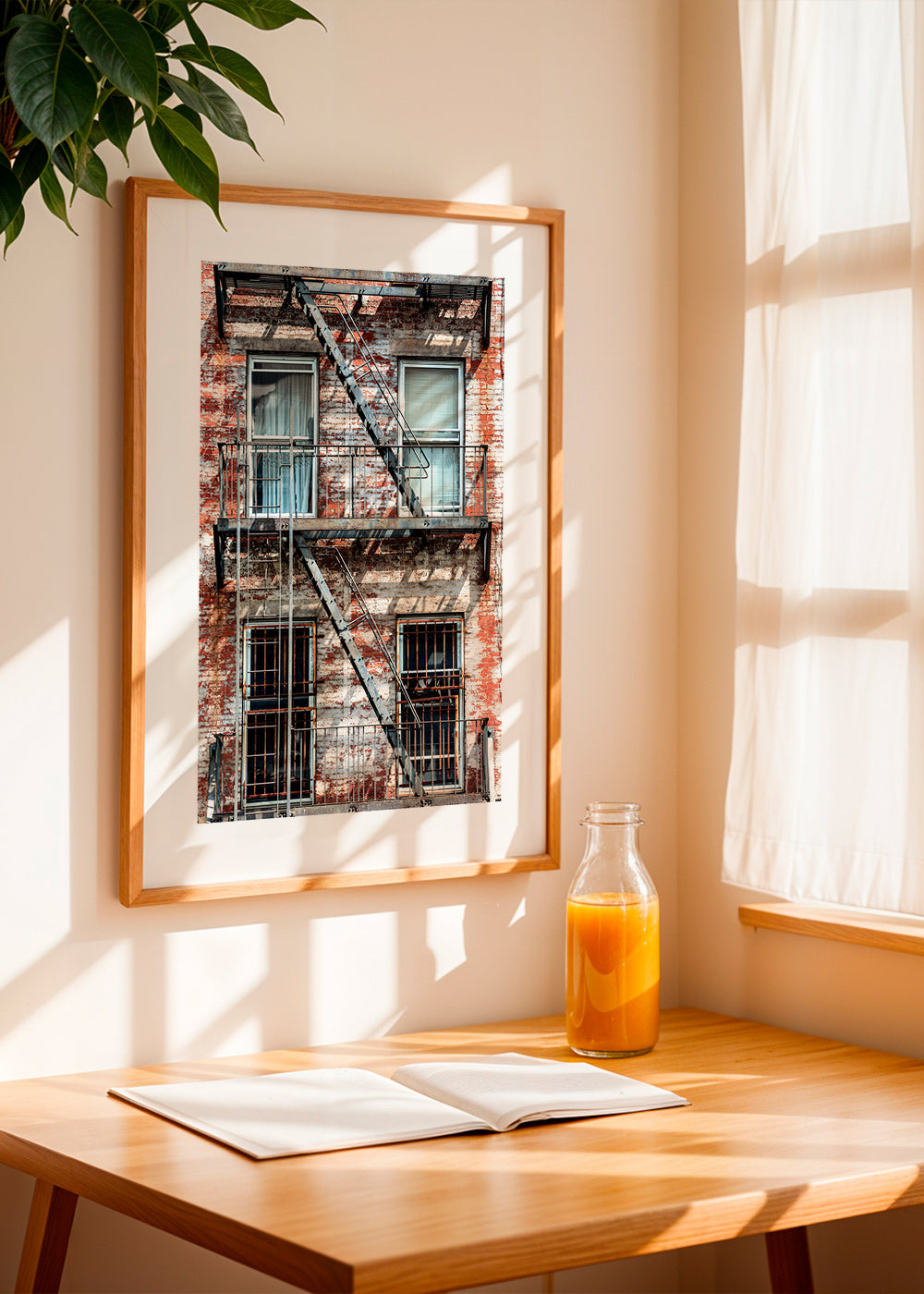 Fotografi av fasad med nödtrappa – Product1