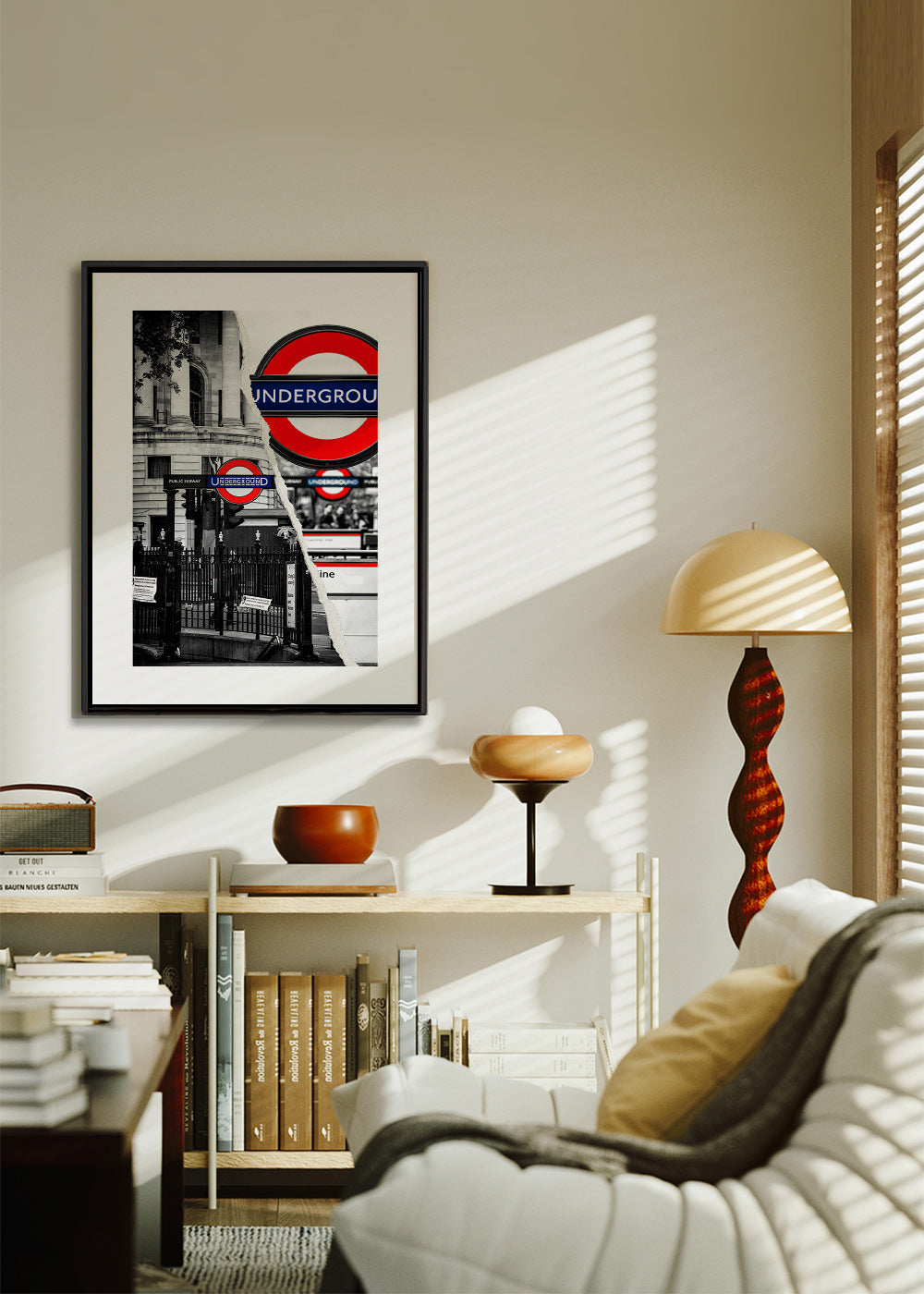 Stadskonst med Underground-skylt från London – Canvas1