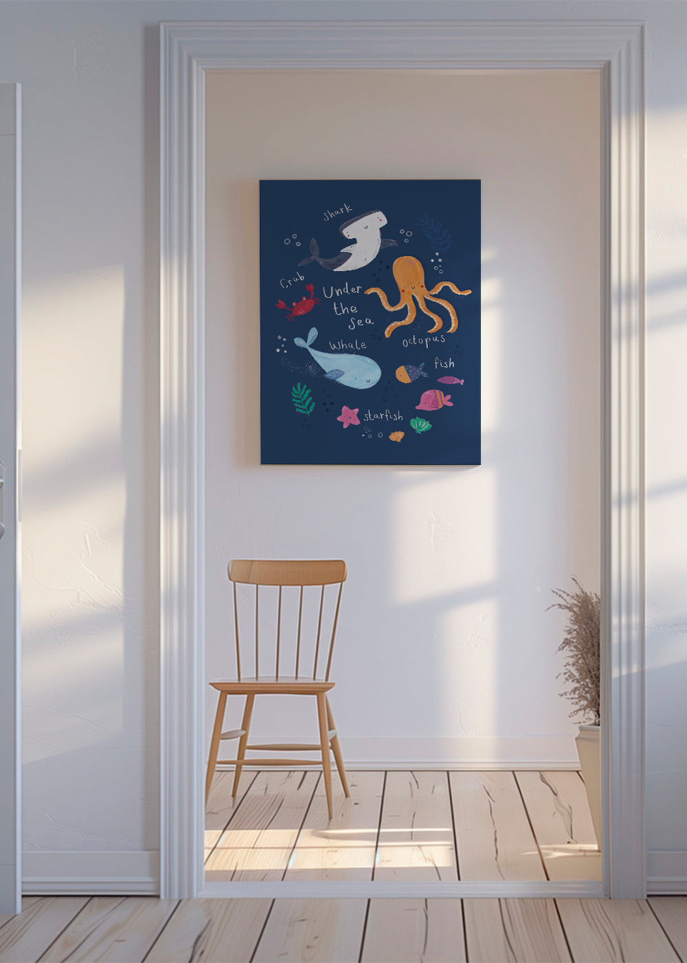 Barnposter: bläckfisk under havet