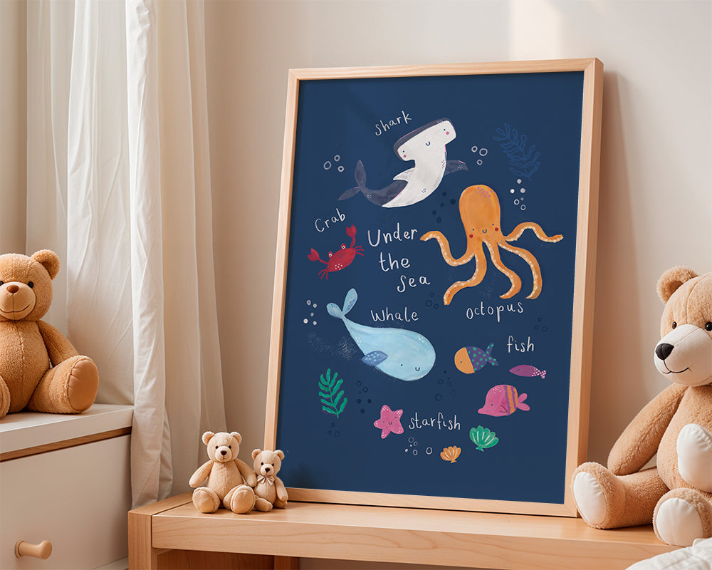 Barnposter: bläckfisk under havet