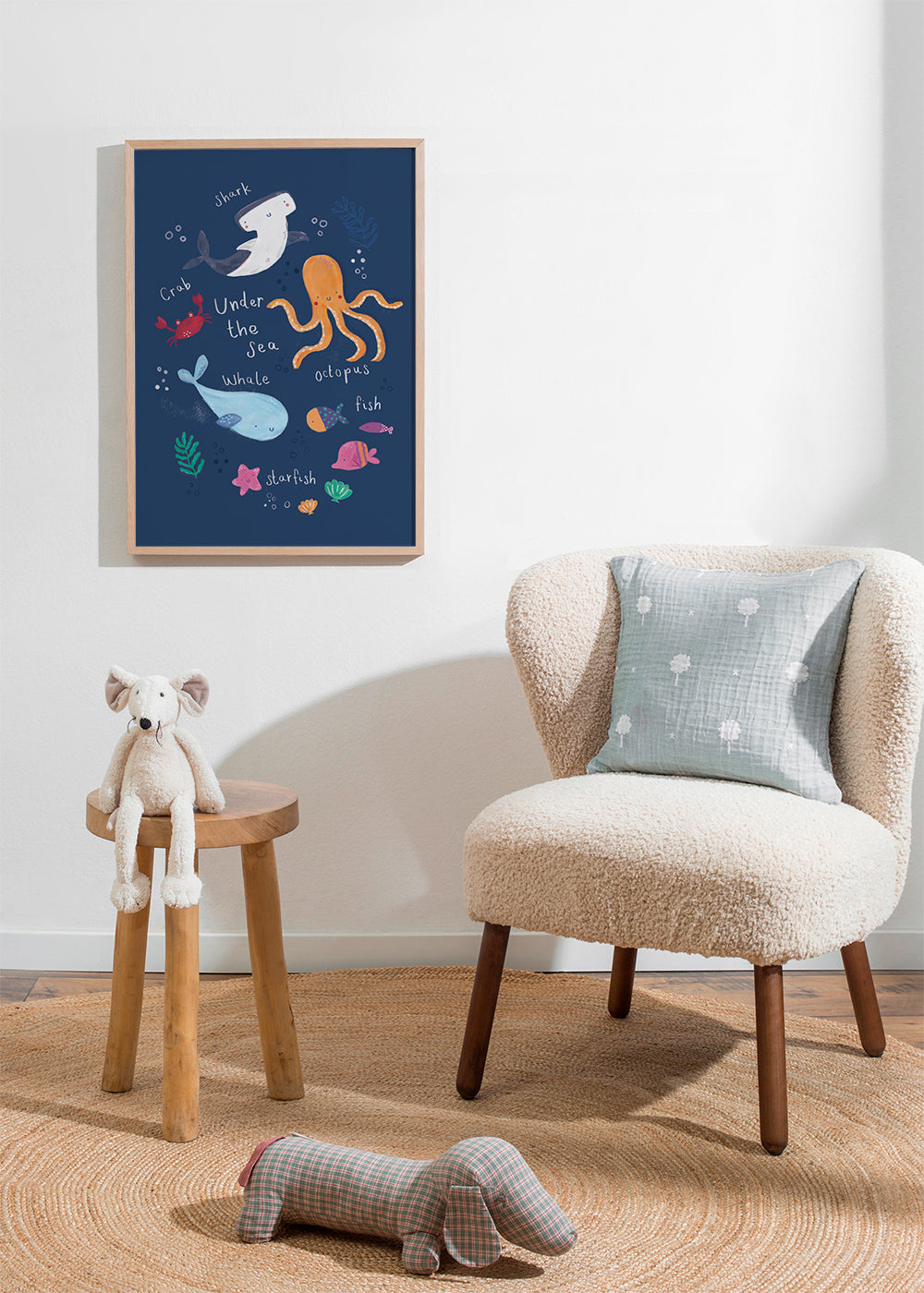 Barnposter: bläckfisk under havet