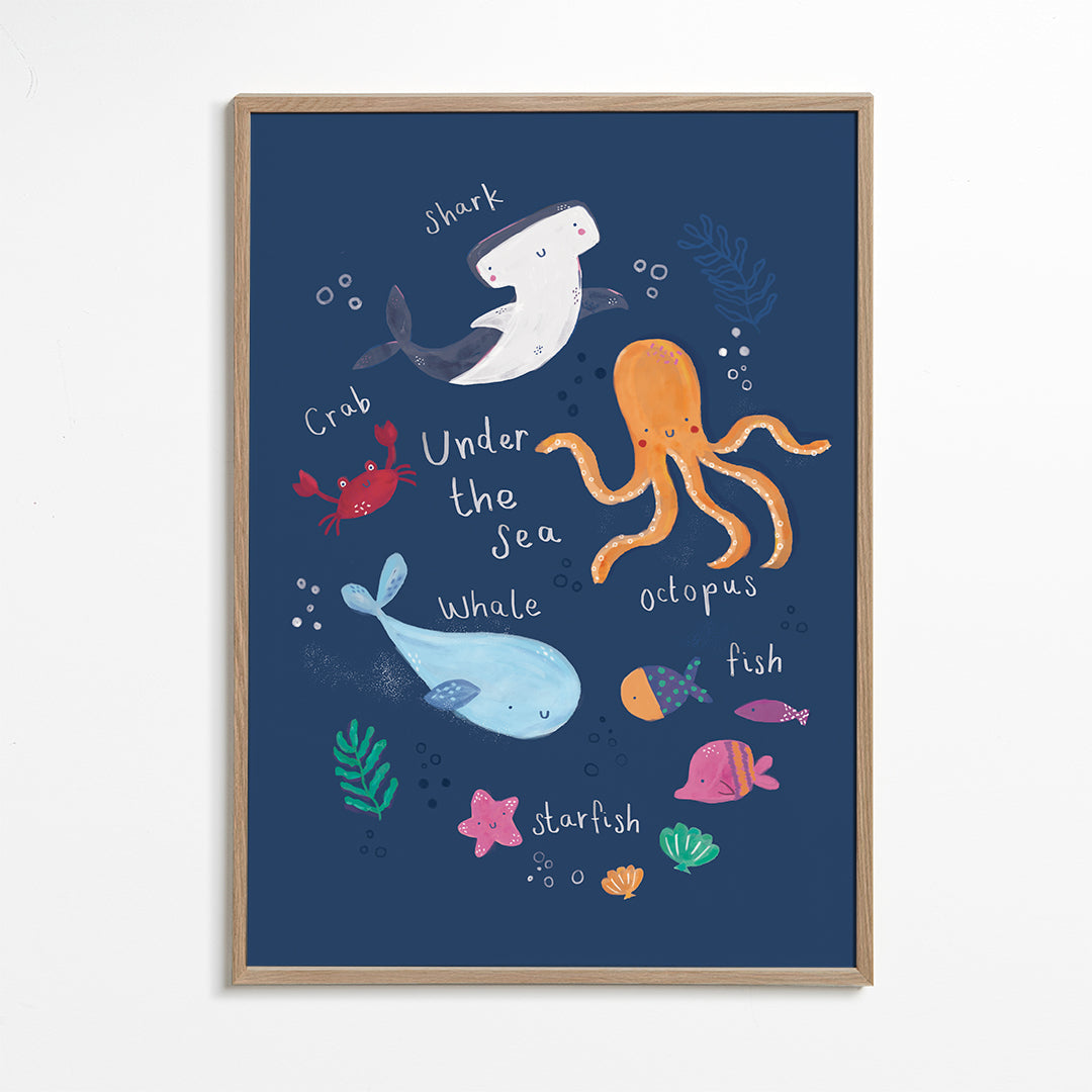 Barnposter: bläckfisk under havet