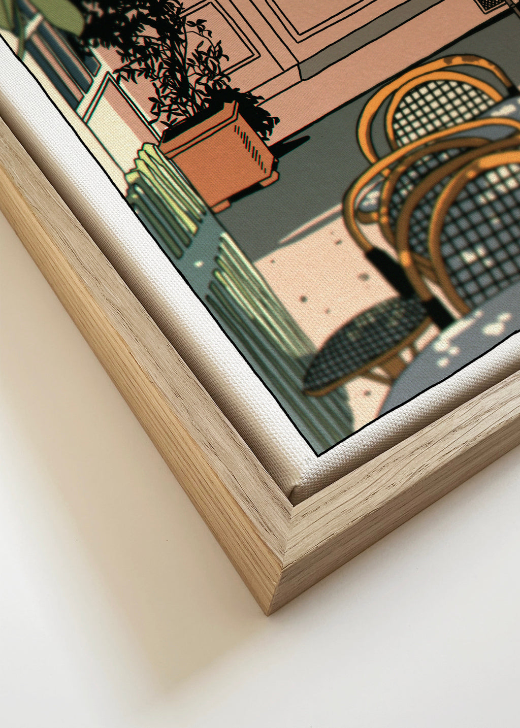 Tretar - Framed canvas detail