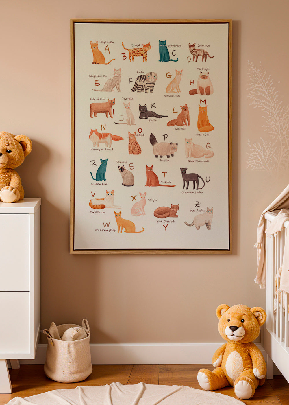 Barnposter: illustrerat kattalfabet