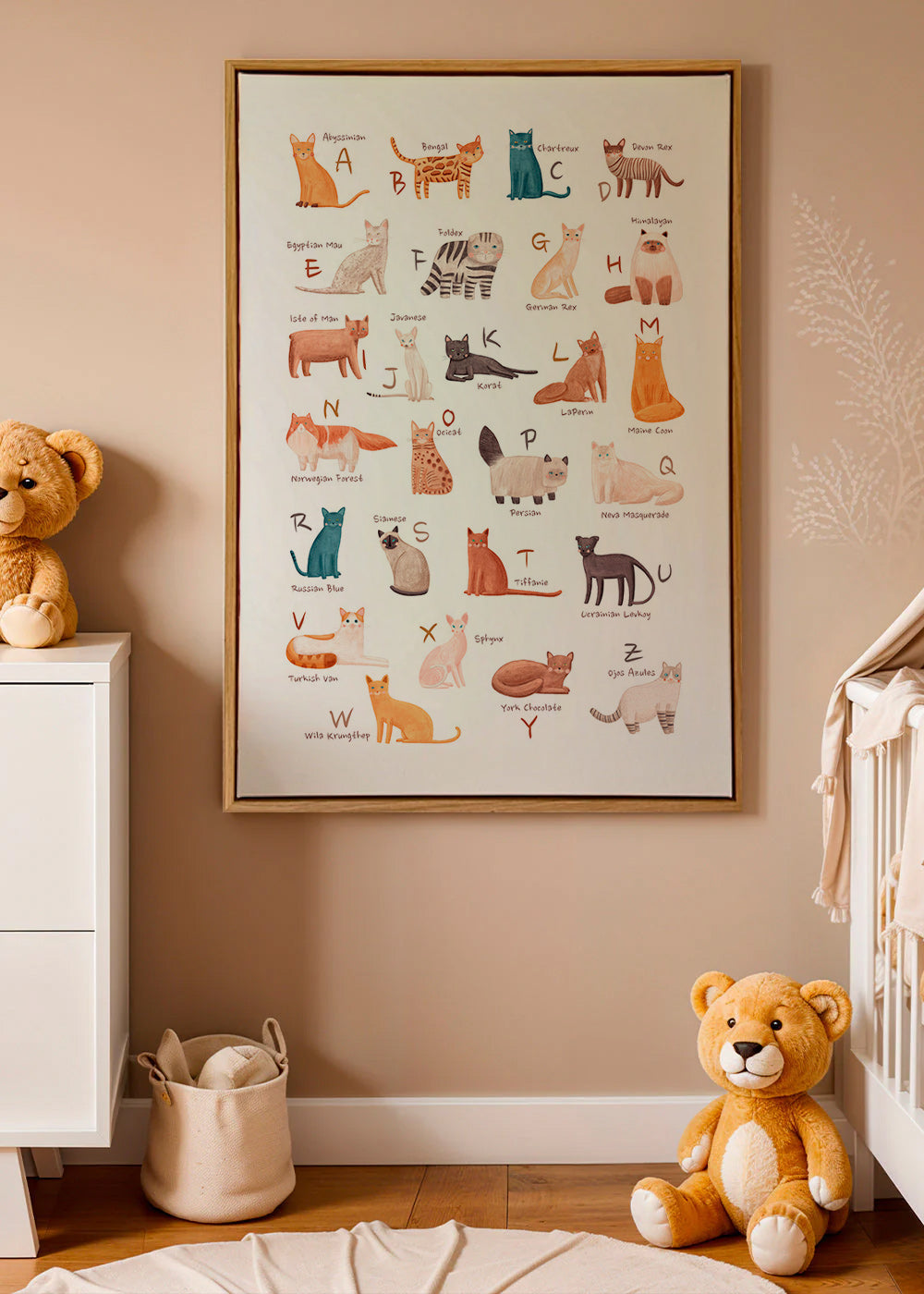 Barnposter: illustrerat kattalfabet