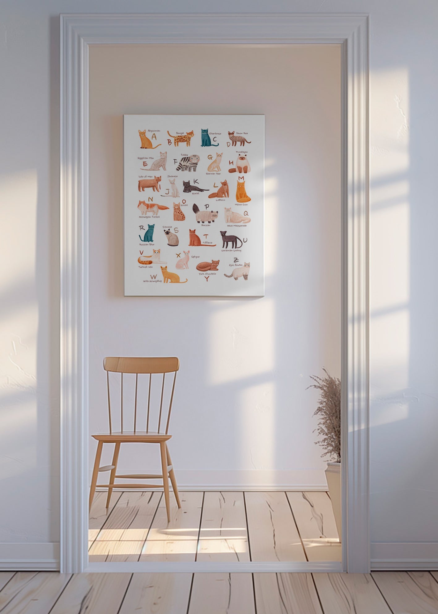Barnposter: illustrerat kattalfabet