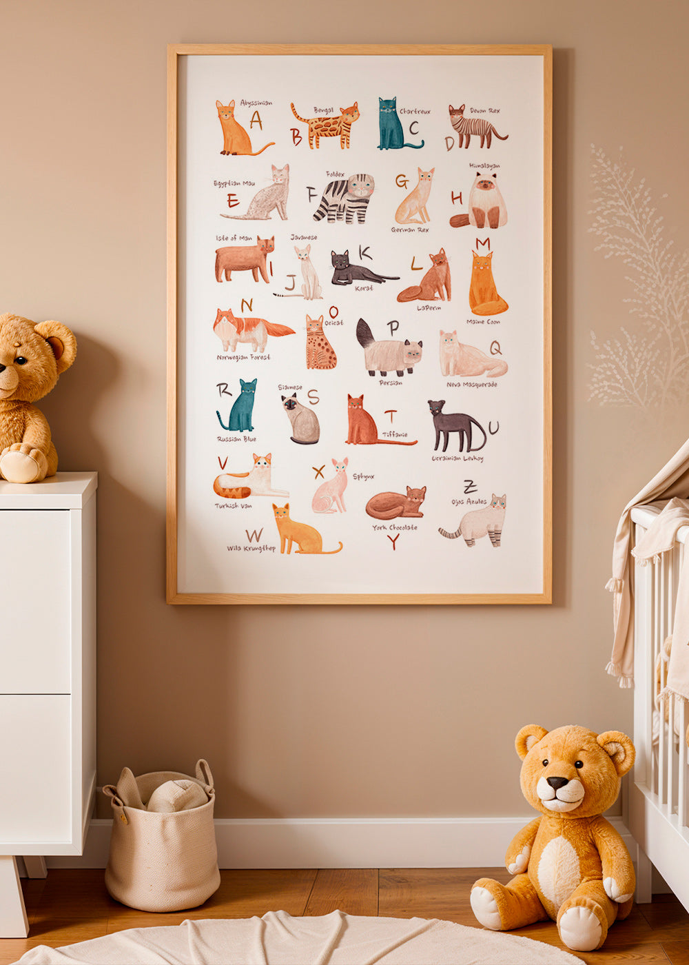 Barnposter: illustrerat kattalfabet