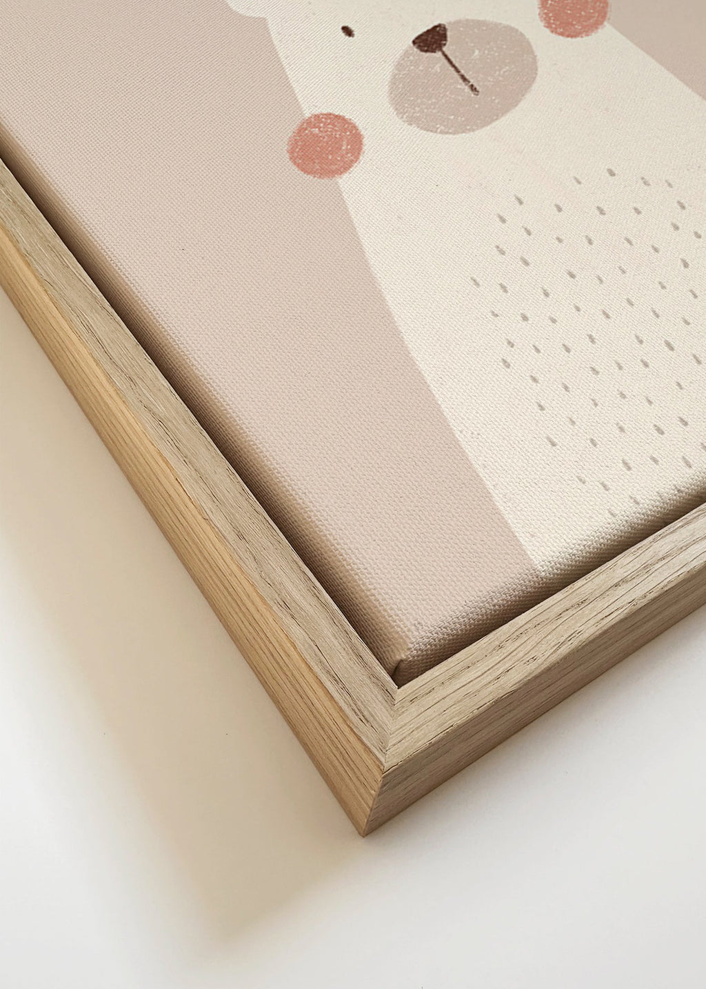 Barnposter: söt beige björn