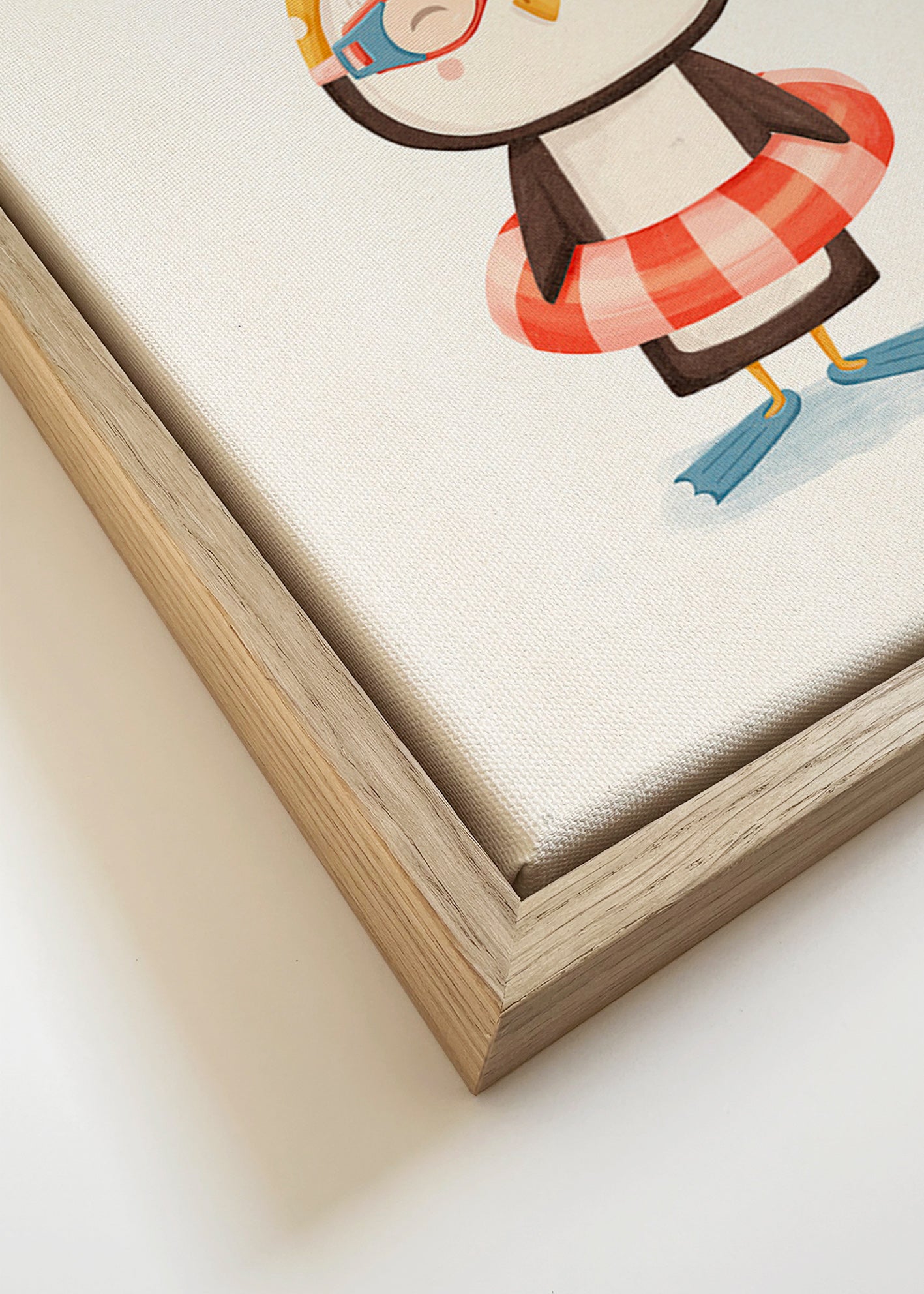 Barnposter: glad pingvin