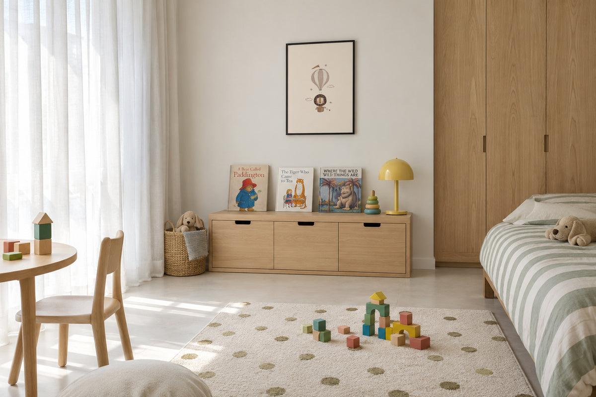 Balloon Lion - Framed poster in an interior