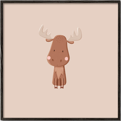 Minimalistisk älgillustration