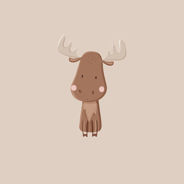Minimalistisk älgillustration