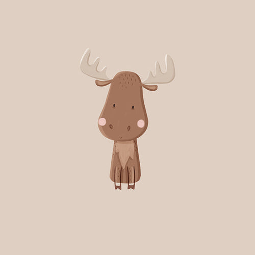 Minimalistisk älgillustration
