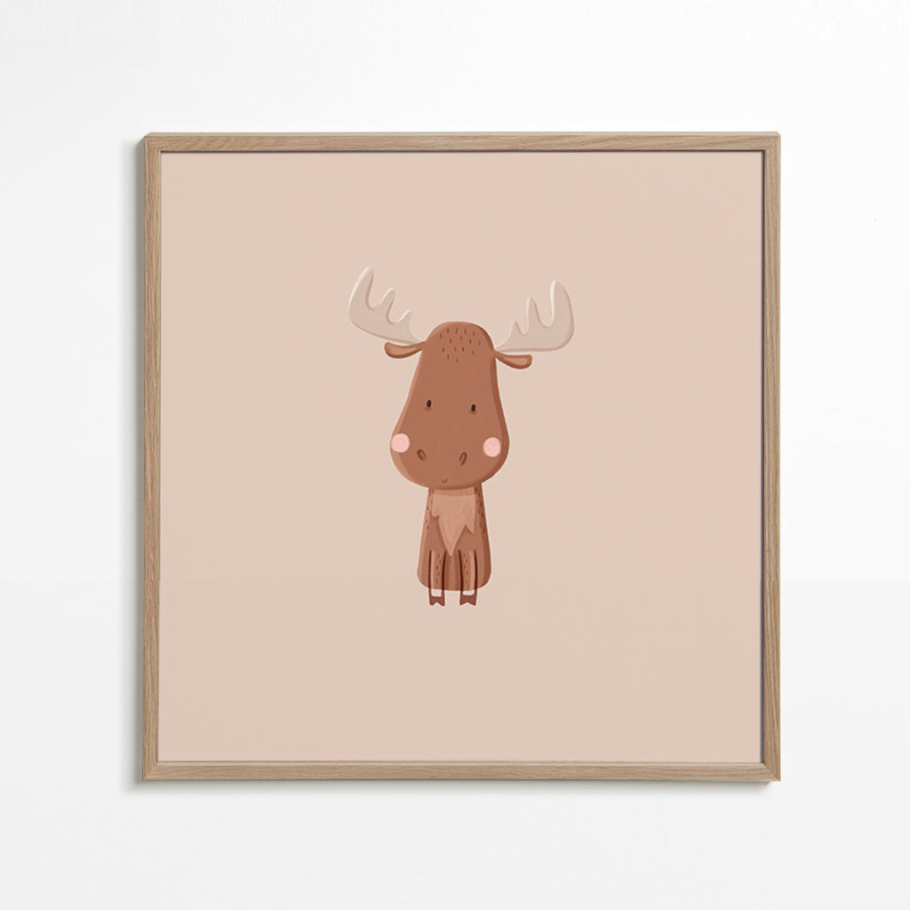 Minimalistisk älgillustration