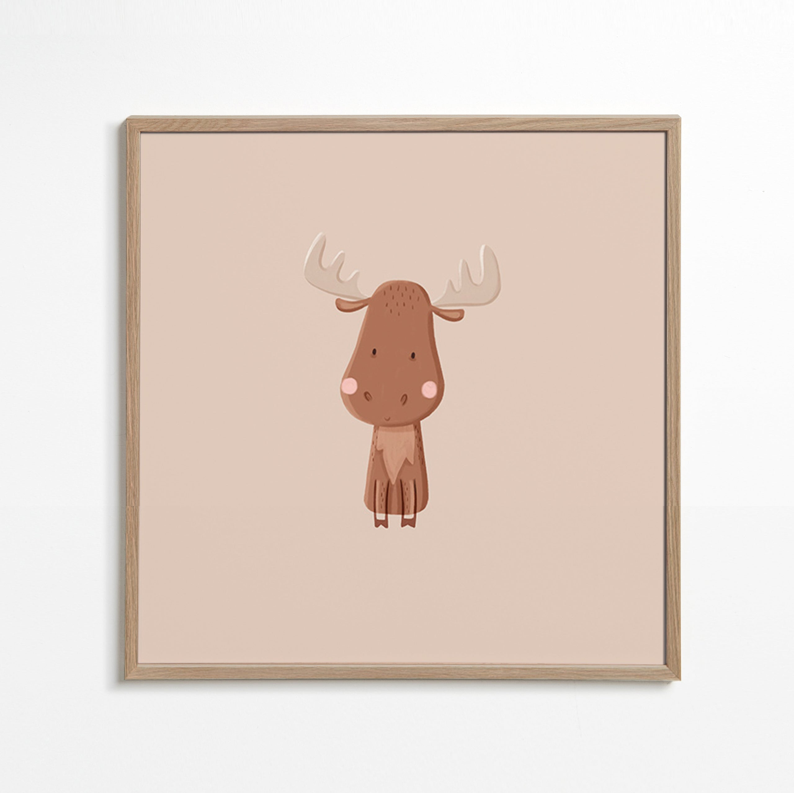 Minimalistisk älgillustration