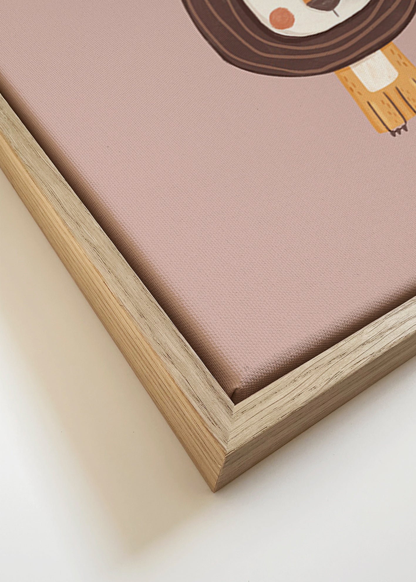 Barnposter: minimalistiskt lejon