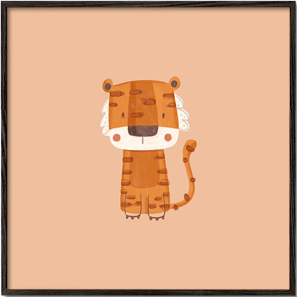 Tigerillustration minimalistisk