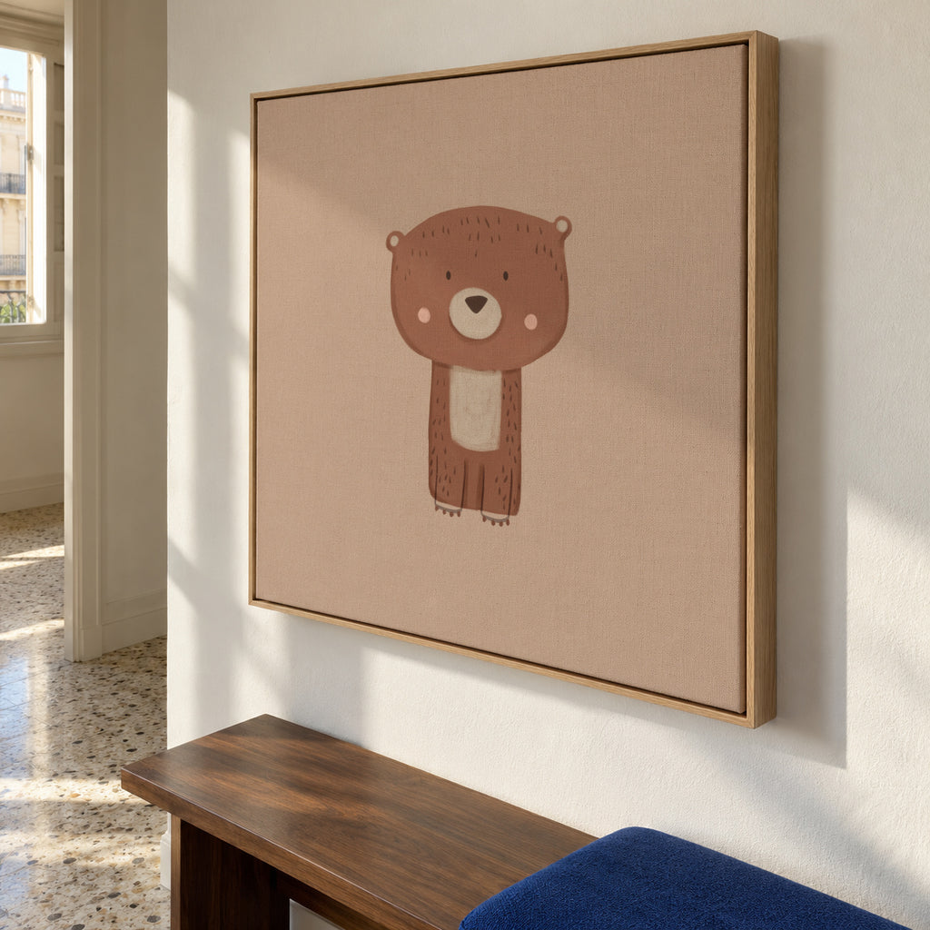 Bear - Framed canvas in an interior